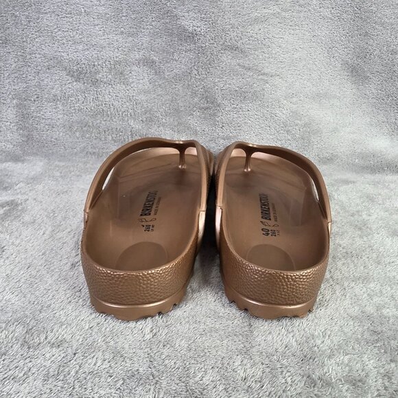 Womens Birkenstock Rose Gold EVA Gizeh Sandals Waterproof Flip-Flops Size 40 - Picture 2 of 7